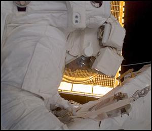 S. Williams under rymdpromenaden den 8 februari.