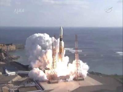 HTV-2 lyfter frn Yoshinobu Launch Complex, Tanegashima, Japan.