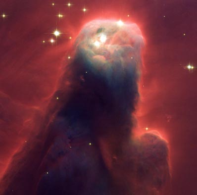 "Överdelen" av "Cone Nebula", en av ACSens första bilder.