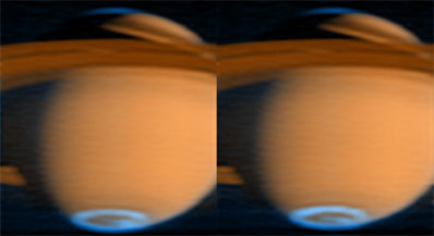Saturnus sydpol