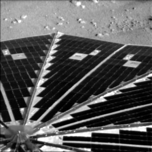 Nrbild av den ena solpanelen