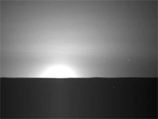 Soluppgng p Mars under Sol 101