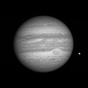 Jupiter och månen Io. 