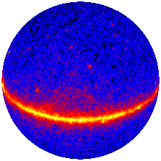 En stillbild av gammastrlninguniversumet