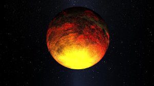 Artistbild av Kepler-10b.