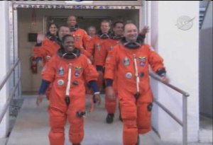 Bes&auml;ttningen p&aring; v&auml;g ut till Astrovanen.