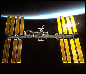 ISS fotograferad från Endeavour.