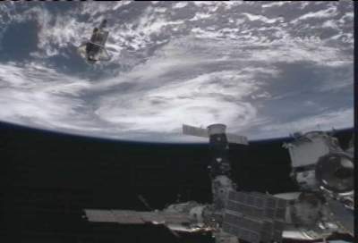 Rymdfärjan Atlantis sedd från ISS.