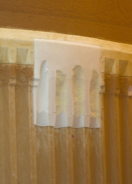 Det reparerade omr�det p� br�nsletanken.