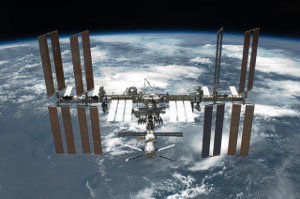 ISS fotograferad efter utdockningen.